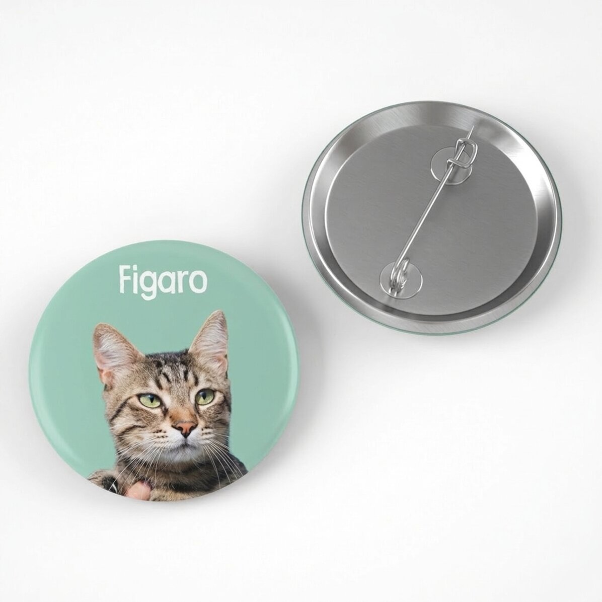 Personalisiertes Button mit Foto und Botschaft – Dein Haustier
