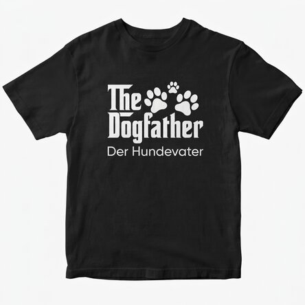 Personalisiertes Baumwoll-T-Shirt mit Aufdruck – The Dogfather