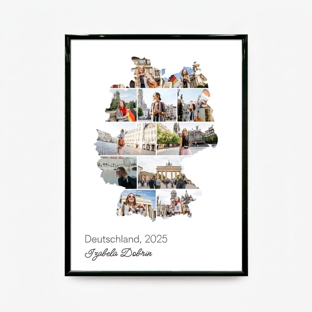 Individuell gestaltetes Bild mit 11 Fotos und Text – Deutschland