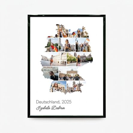 Individuell gestaltetes Bild mit 11 Fotos und Text – Deutschland
