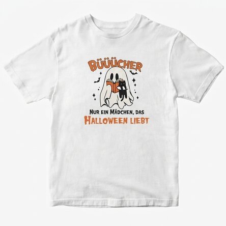Personalisiertes Baumwoll-T-Shirt mit Aufdruck – Booooks