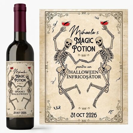 Wein mit persönlicher Botschaft – Halloween