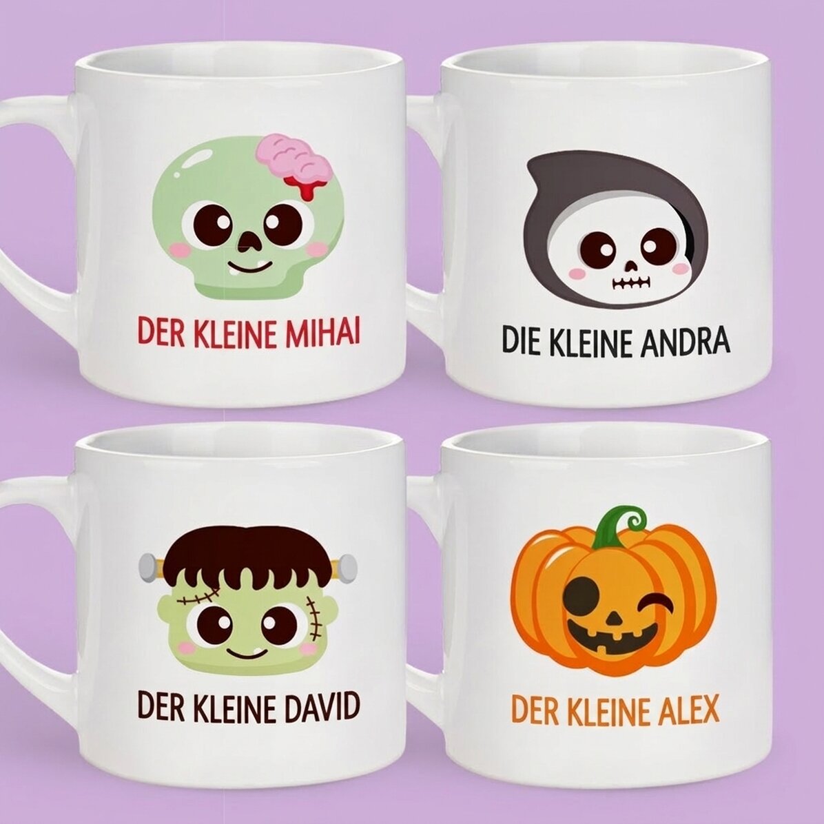 Personalisierter Kinderbecher mit Namen – Halloween