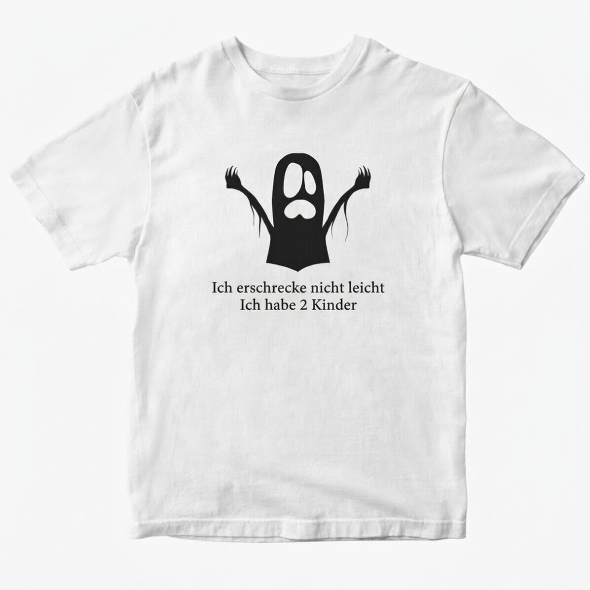 Personalisiertes Baumwoll-T-Shirt mit Aufdruck – Ghost