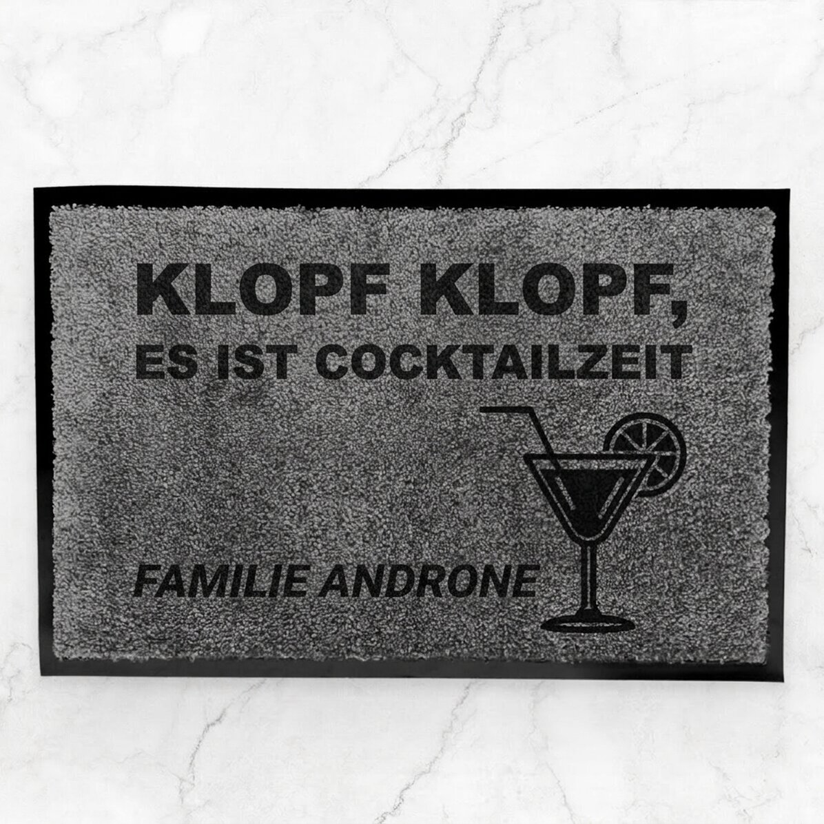 Individuell gestaltete Eingangsmatte für den Innenbereich – Cocktail o