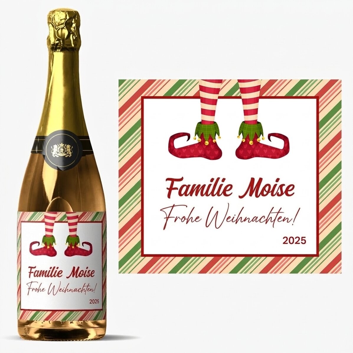 Personalisierter Sekt mit Text – Elf