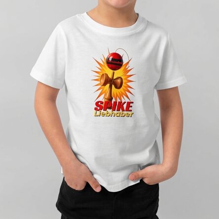 Personalisiertes Baumwoll-T-Shirt für Kinder mit Aufdruck – Spike Enthusiast