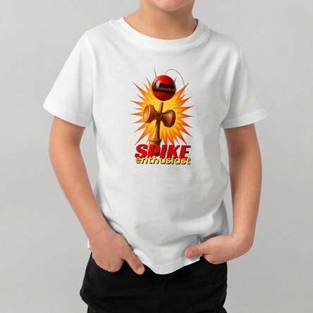 Personalisiertes Baumwoll-T-Shirt für Kinder mit Aufdruck – Spike Enthusiast
