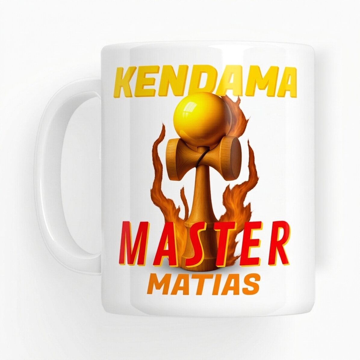 Personalisierte Tasse mit Text – Kendama Master