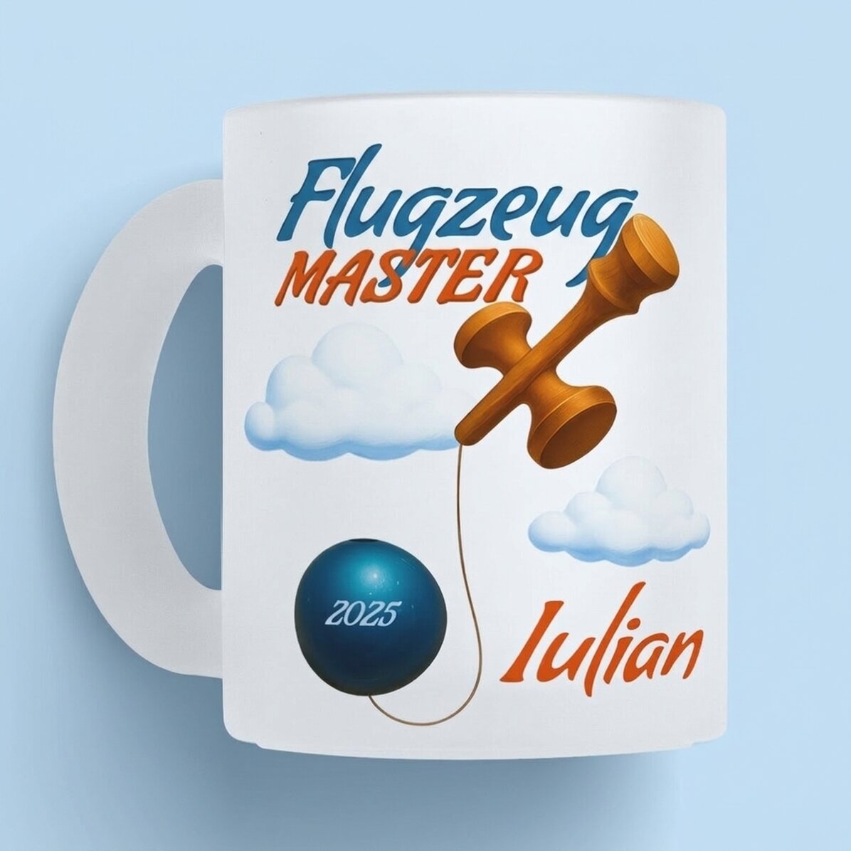 Personalisierte Tasse mit Text – Airplane Master