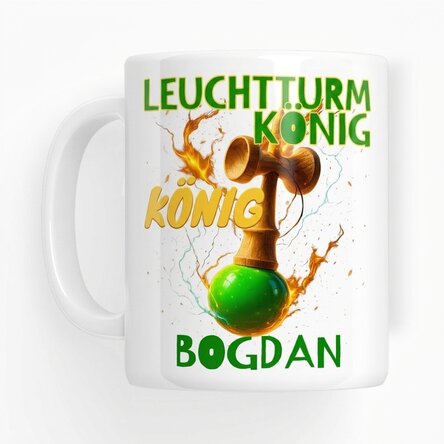 Personalisierte Tasse mit Text – Lighthouse King