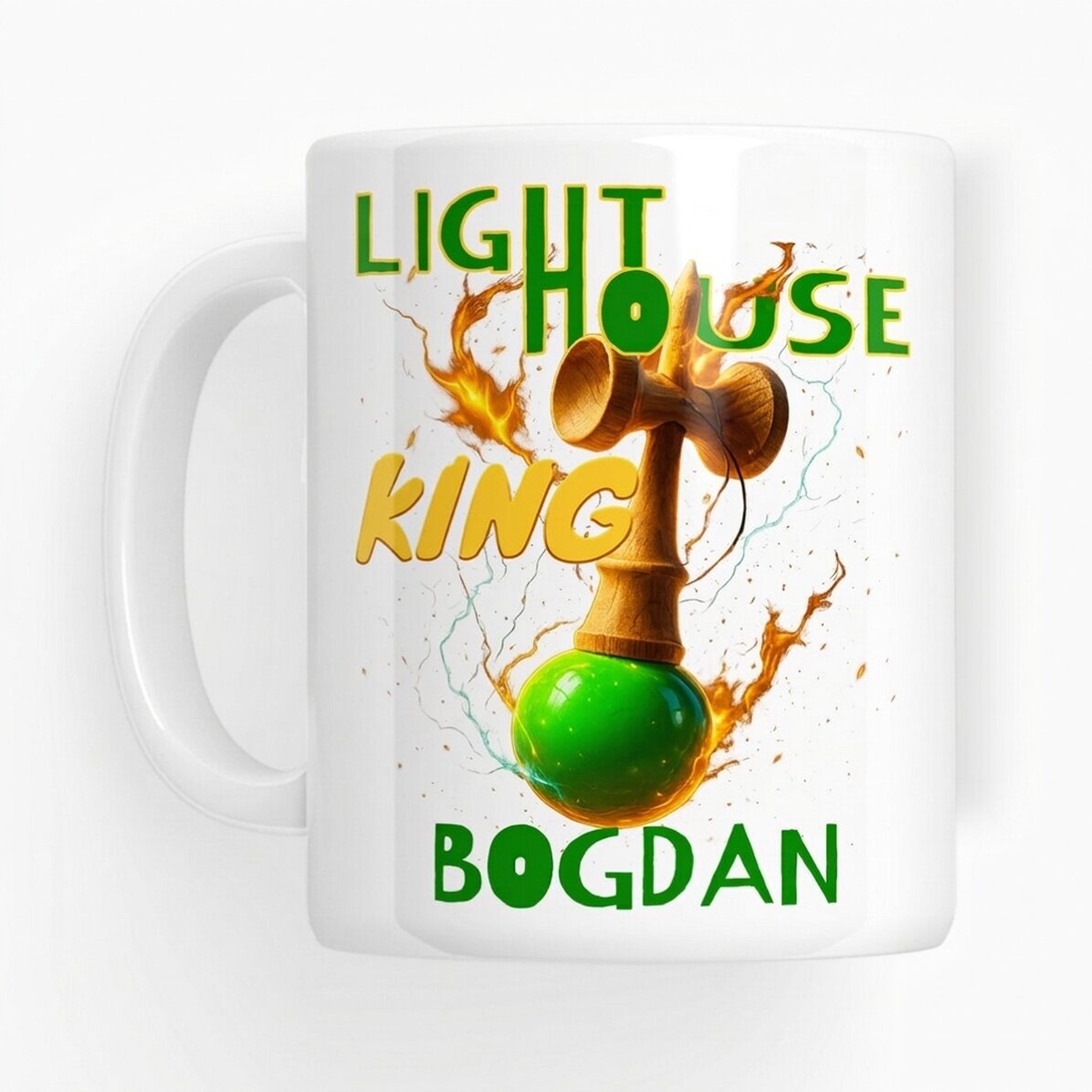 Personalisierte Tasse mit Text – Lighthouse King
