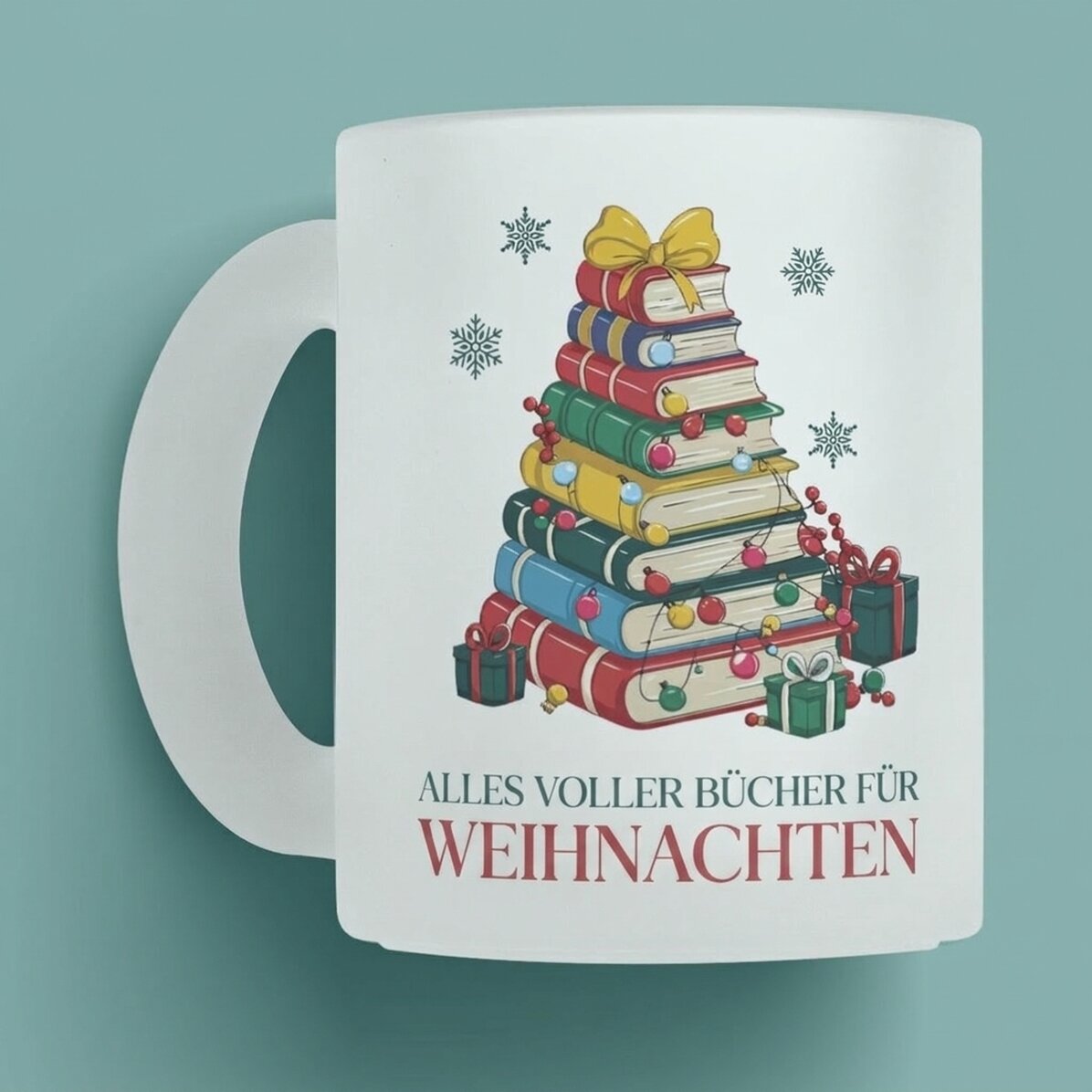 Personalisierte Tasse mit Namen und Botschaft – Weihnachten
