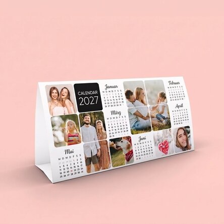 Personalisierter Tischkalender mit Fotos