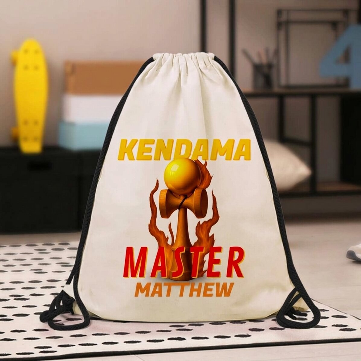 Rucksack mit Namensaufdruck – Kendama Master