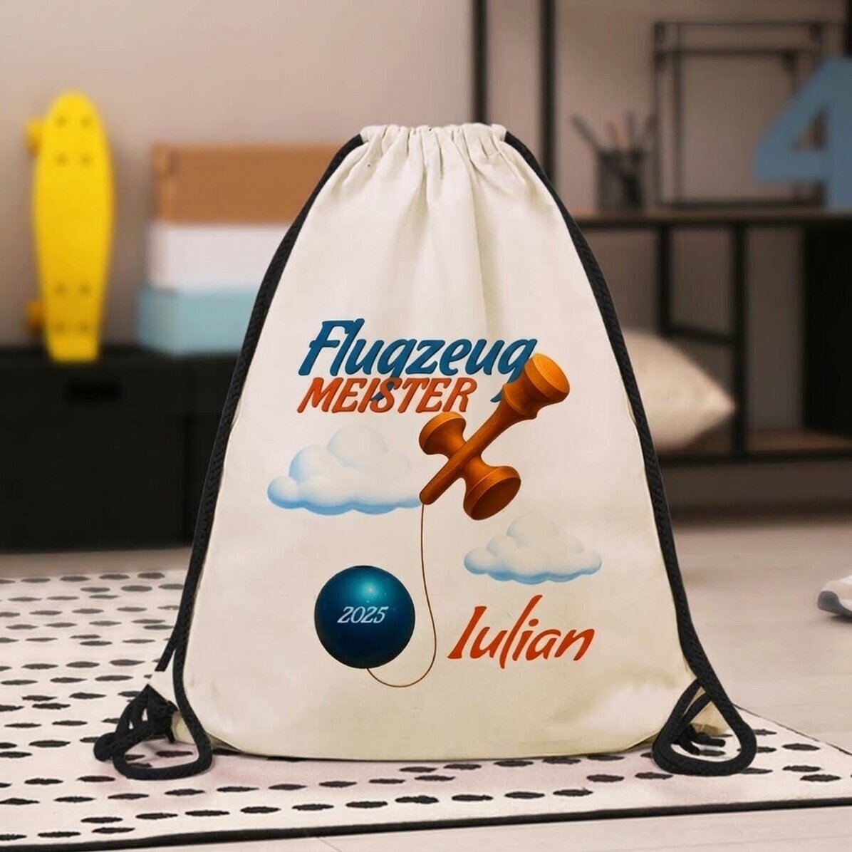 Personalisierter Rucksack mit Namen – Airplane Master