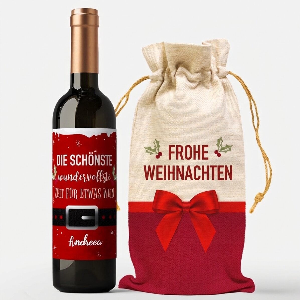 Personalisiertes Wein-Geschenkset – Wonderful Time