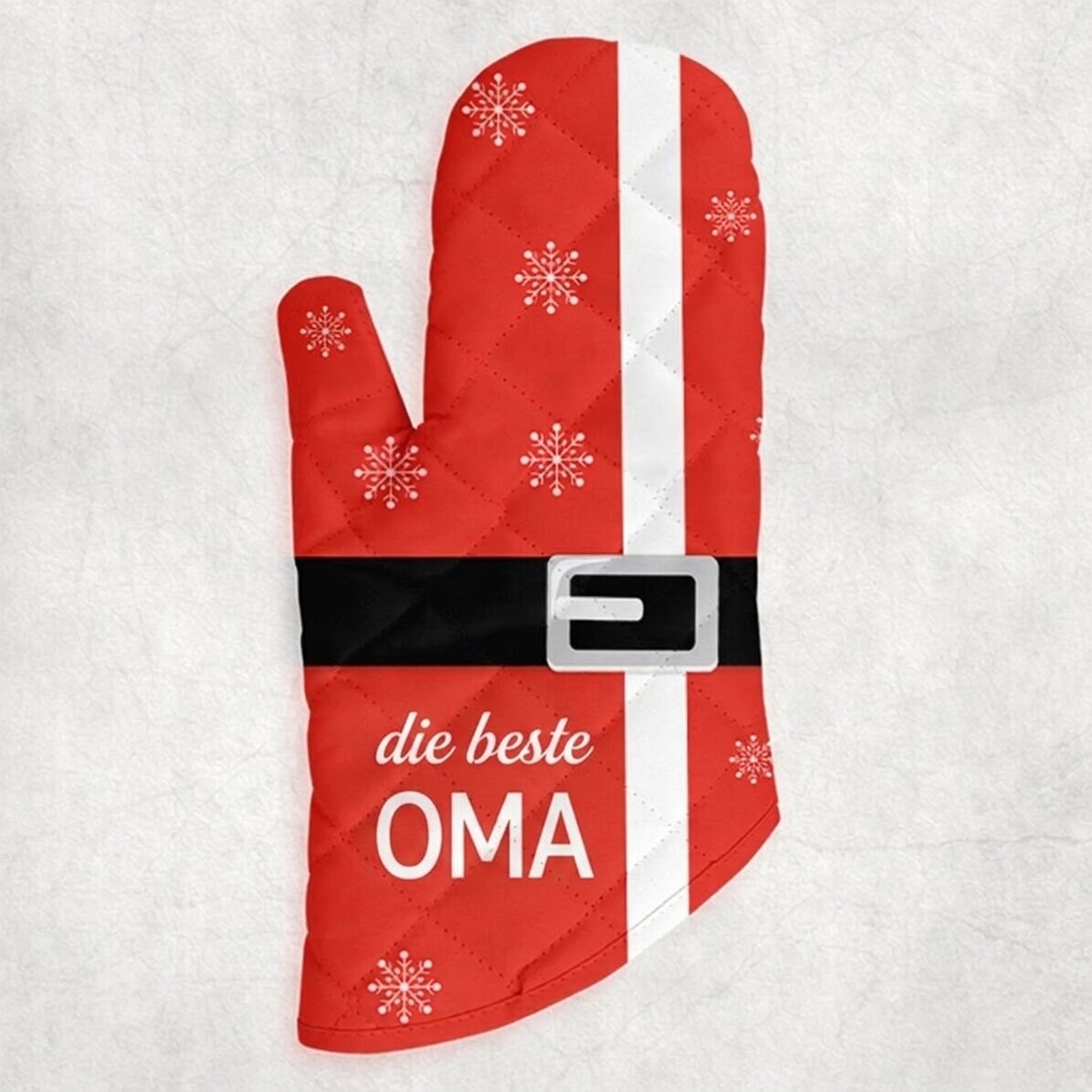 Personalisierter Küchenhandschuh mit Aufdruck – Weihnachtsmann
