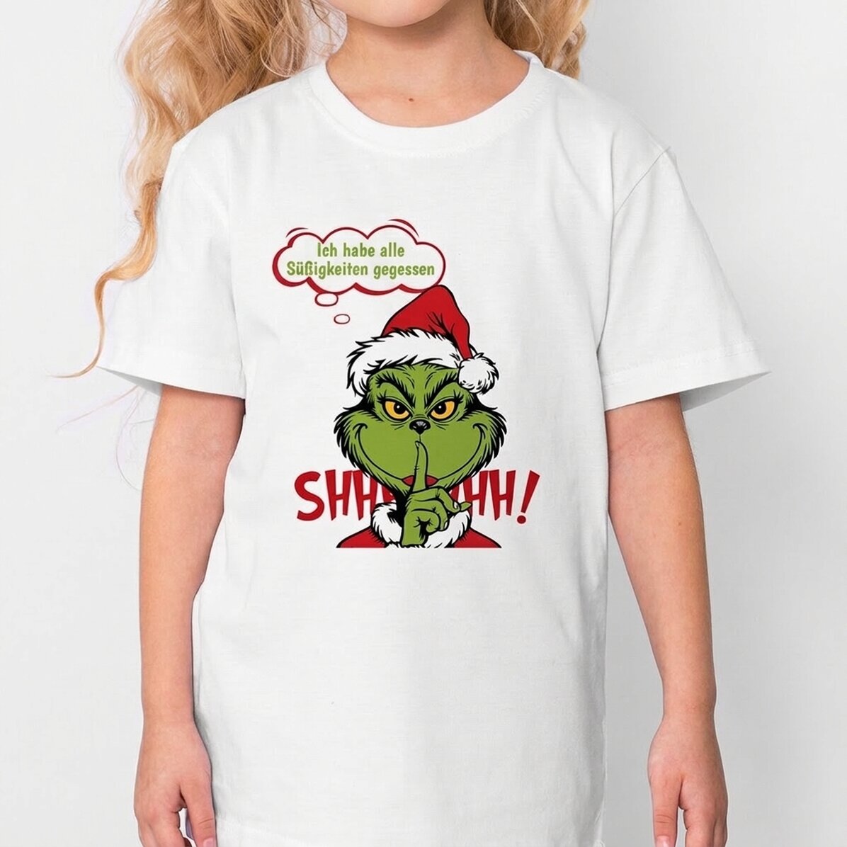 Personalisiertes Baumwoll-T-Shirt für Kinder – Das Geheimnis des Grinch