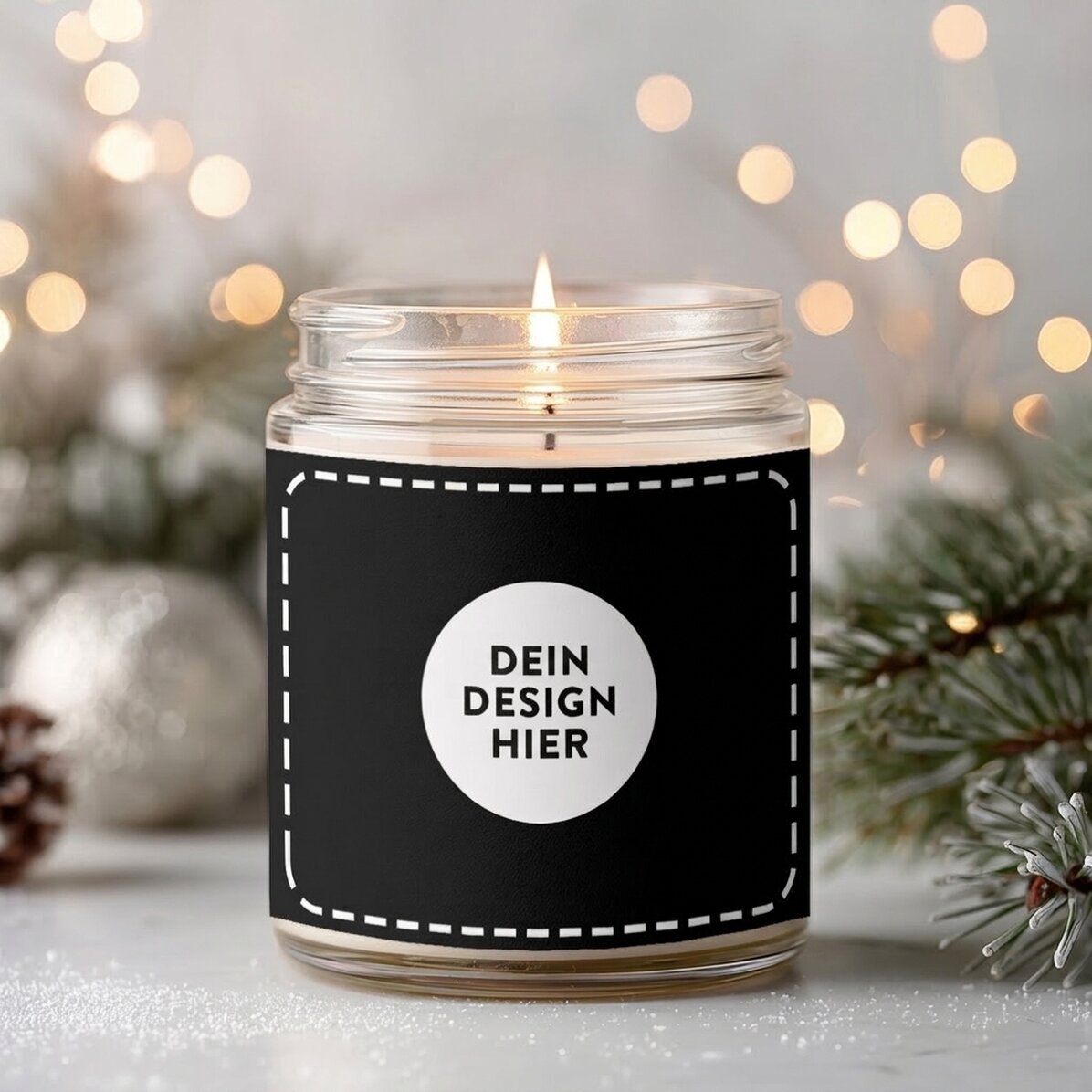 Große, personalisierte Duftkerze mit deinem eigenen Motiv