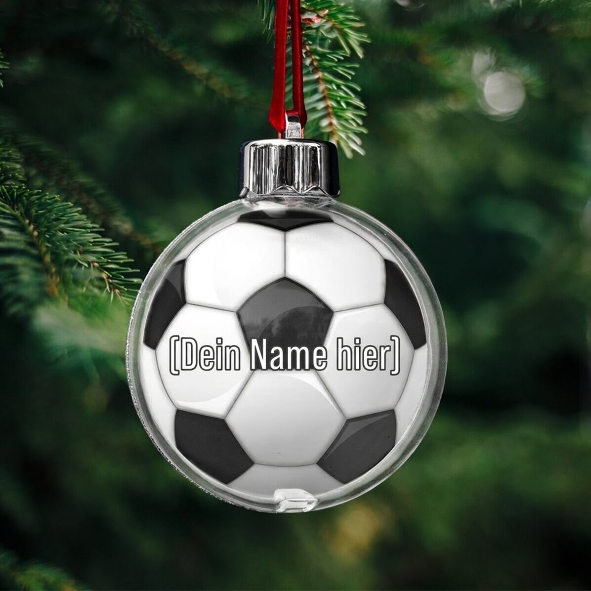 Personalisierter Globus mit Namen – Fußball