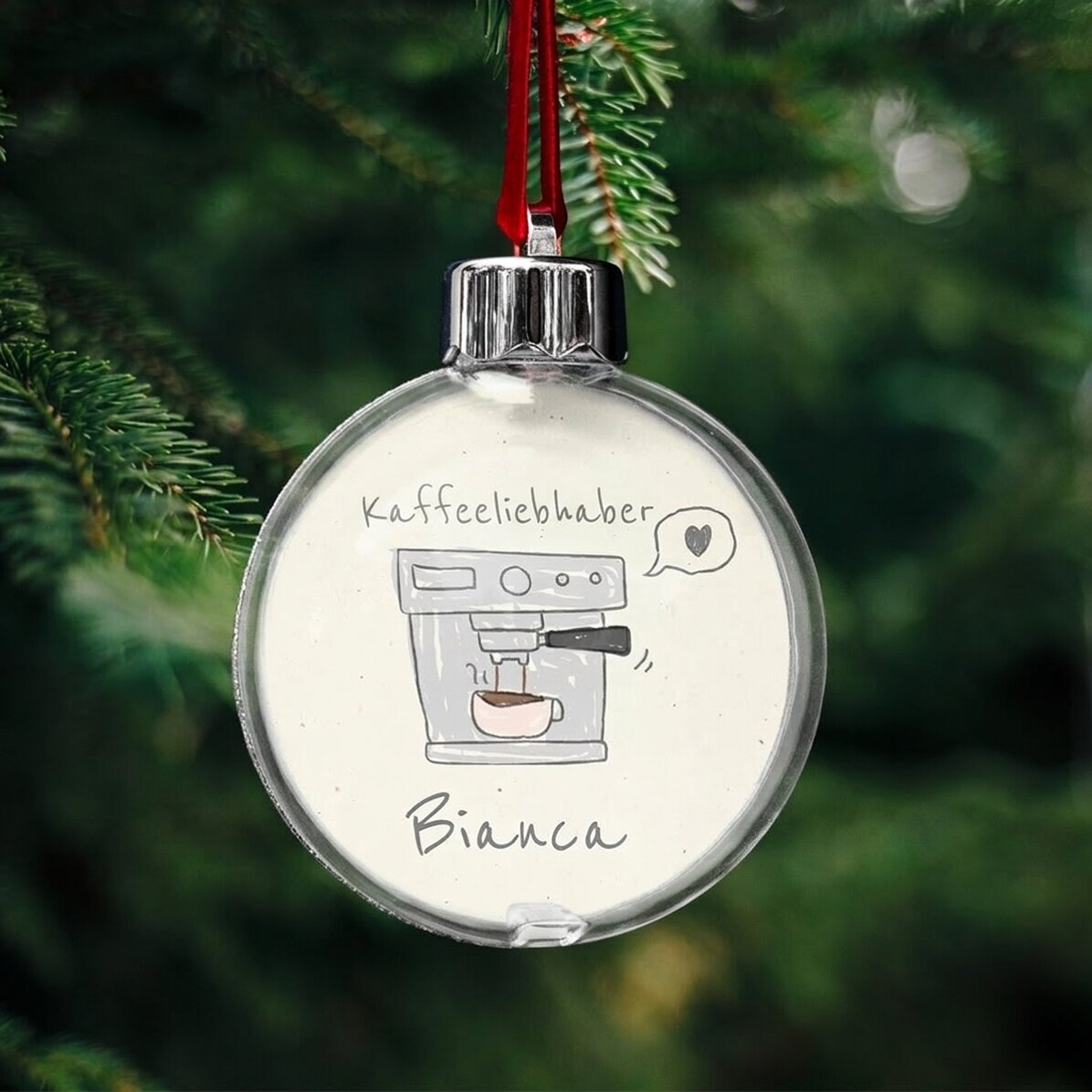 Personalisierte Weltkugel mit Namen – Coffee lover