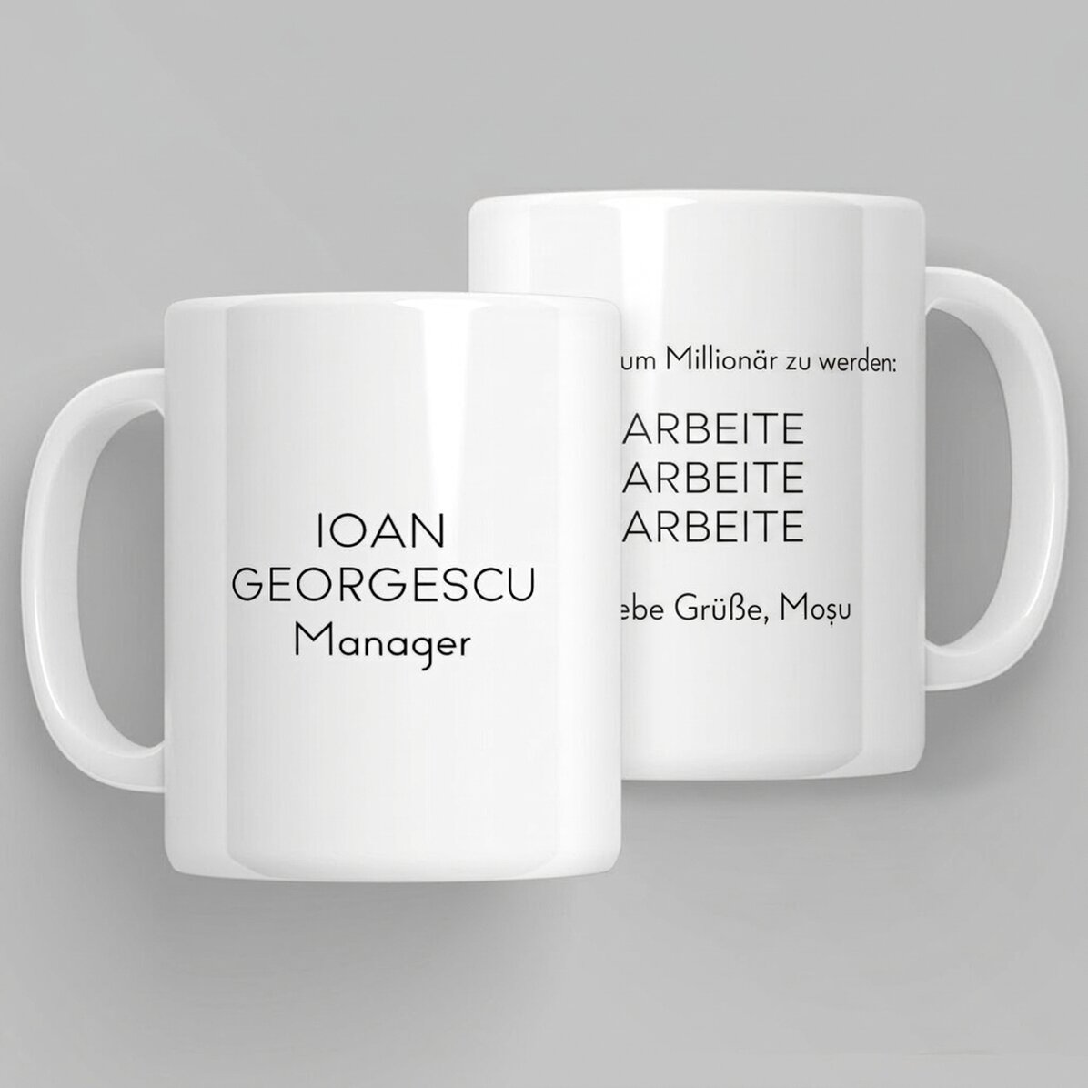 Personalisierte Tasse mit Aufdruck – Millionär
