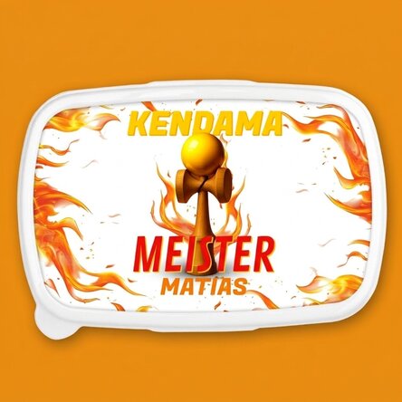 Lunchbox, personalisierte Auflaufform mit Text – Kendama Master