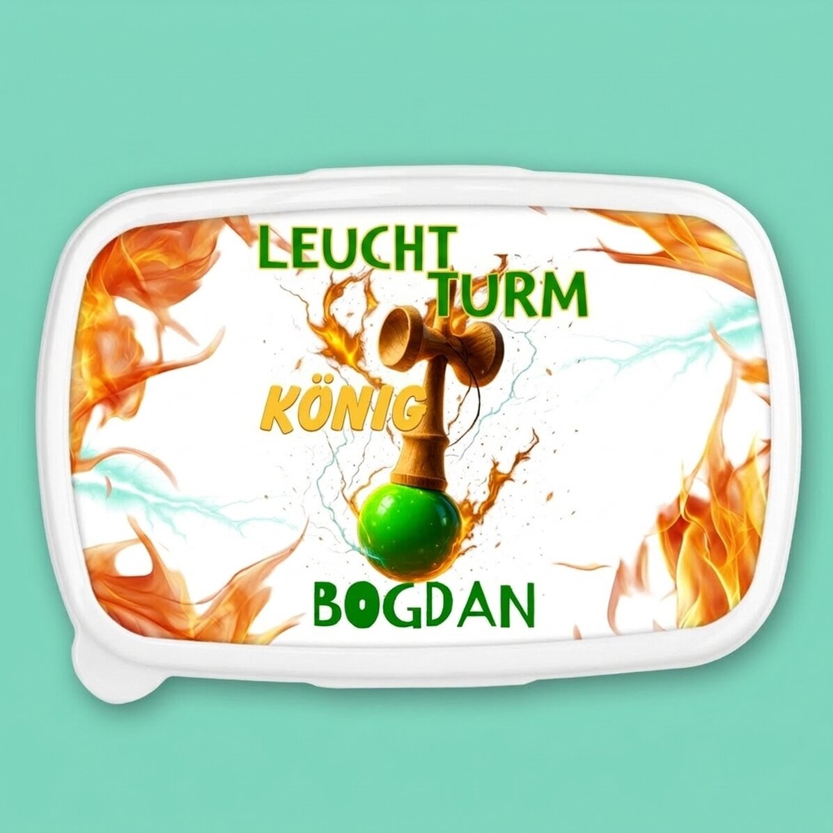 Lunchbox, personalisierte Auflaufform mit Text – Lighthouse King
