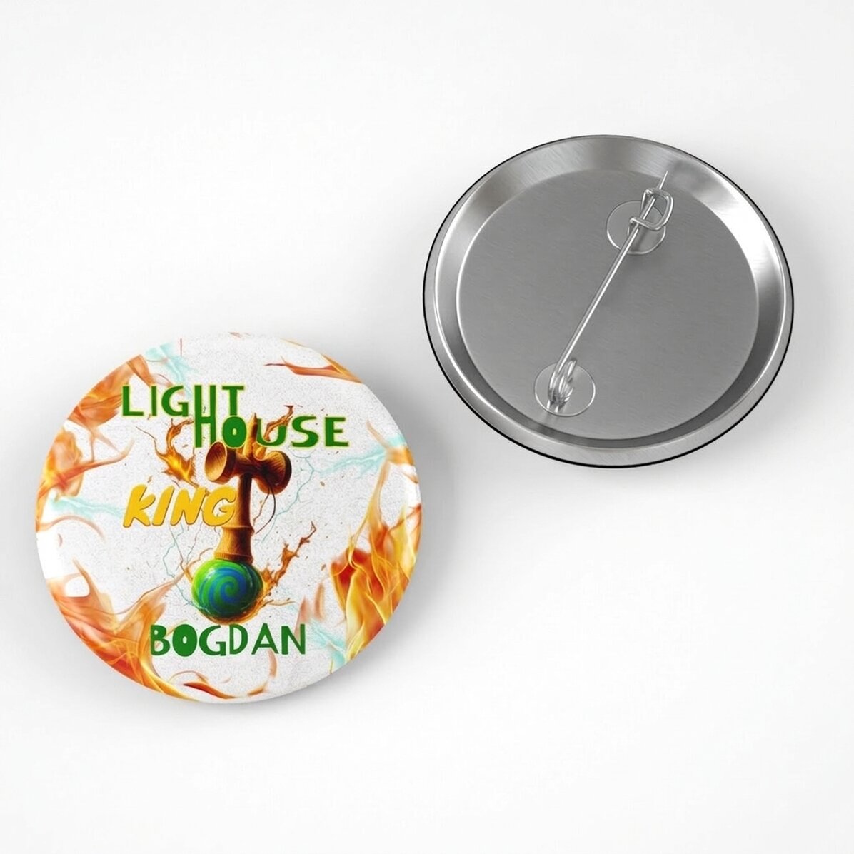 Personalisiertes Namensabzeichen – Lighthouse King