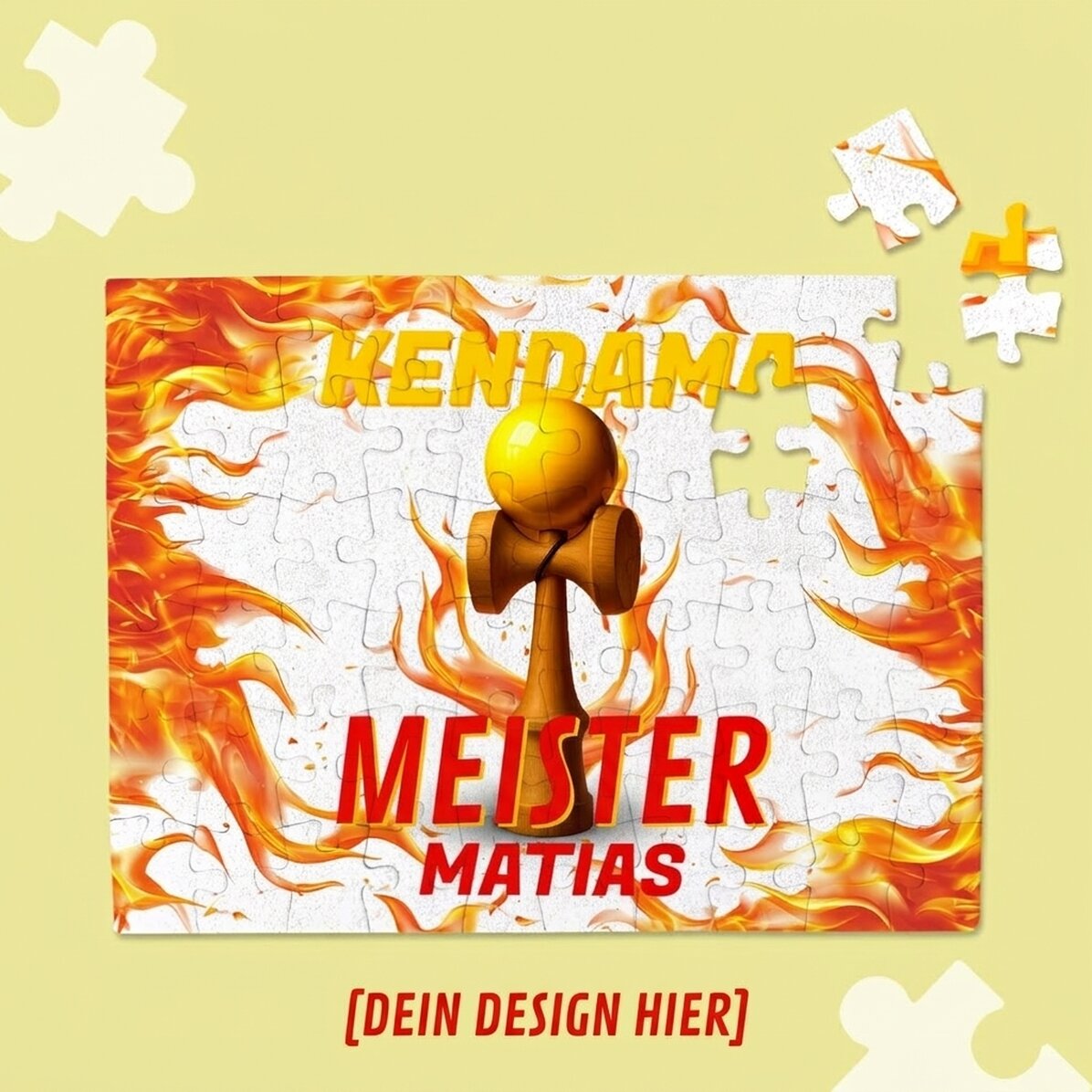 Individuell gestaltetes Puzzle für Kinder – Kendama Master