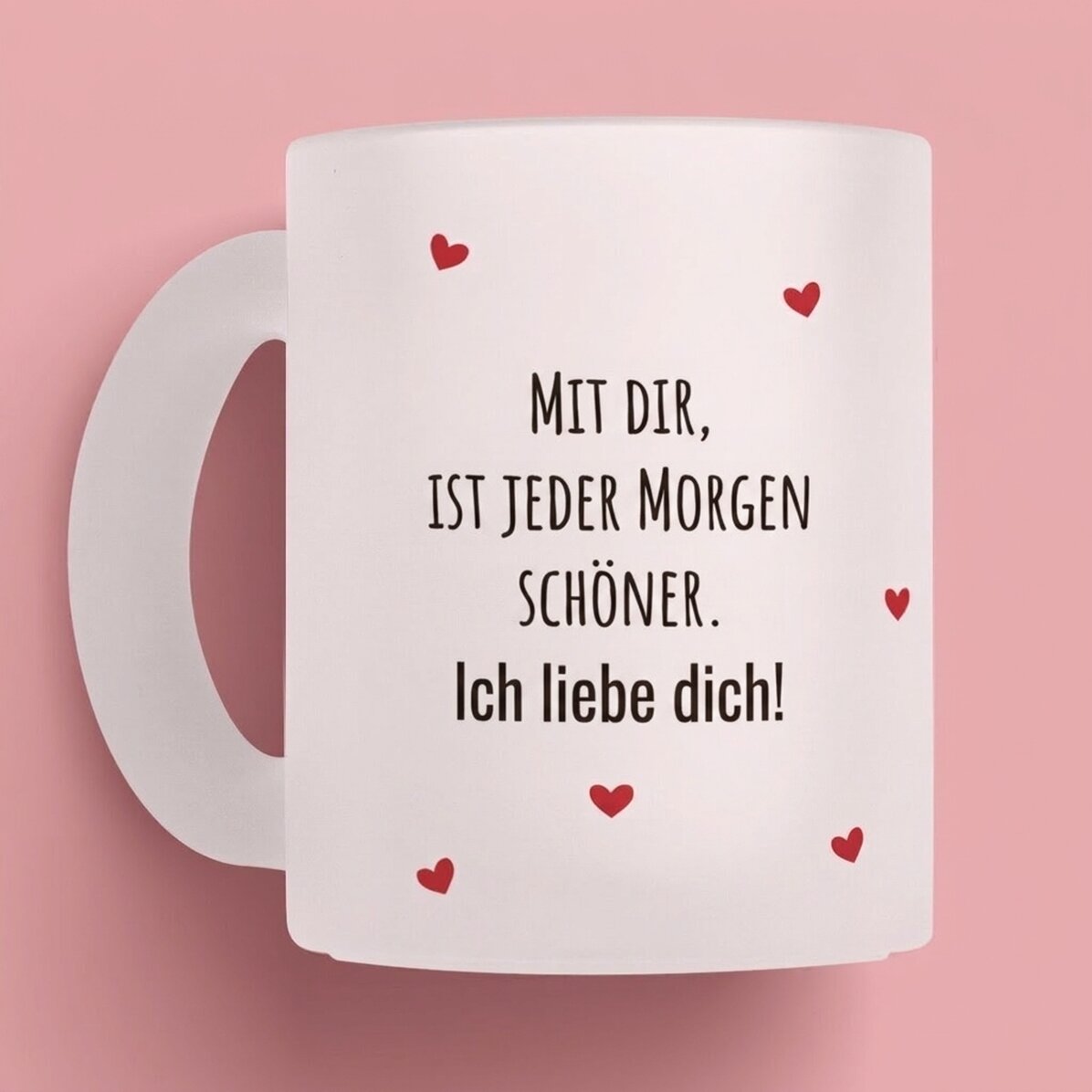 Personalisierte Tasse mit Botschaft – Love