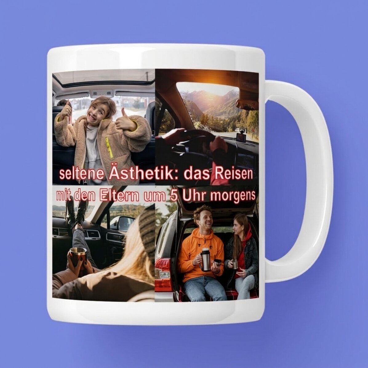Personalisierte Tasse mit Fotos und Text – Rare Aesthetic