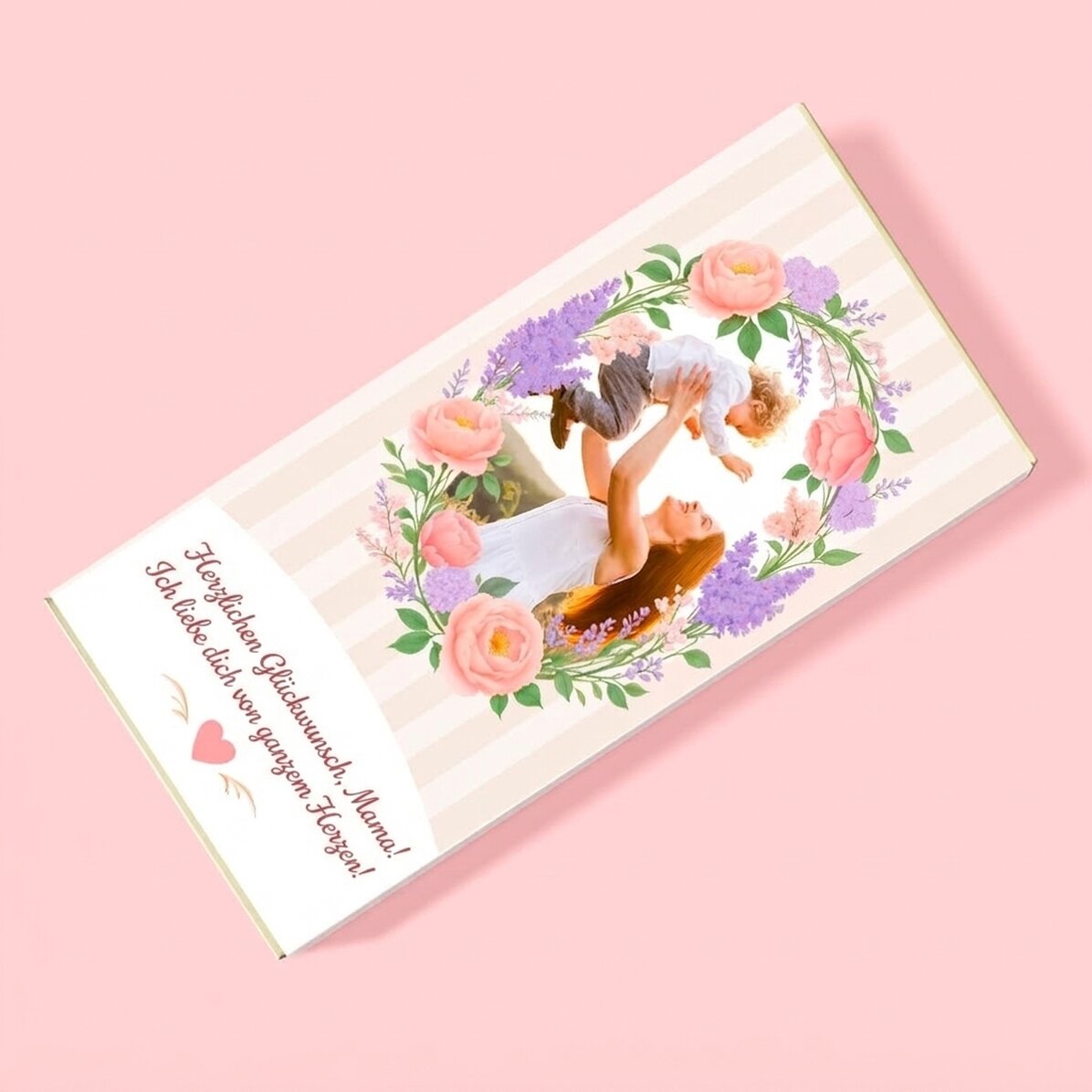 Personalisierte Schokolade mit Text und Foto – Mama
