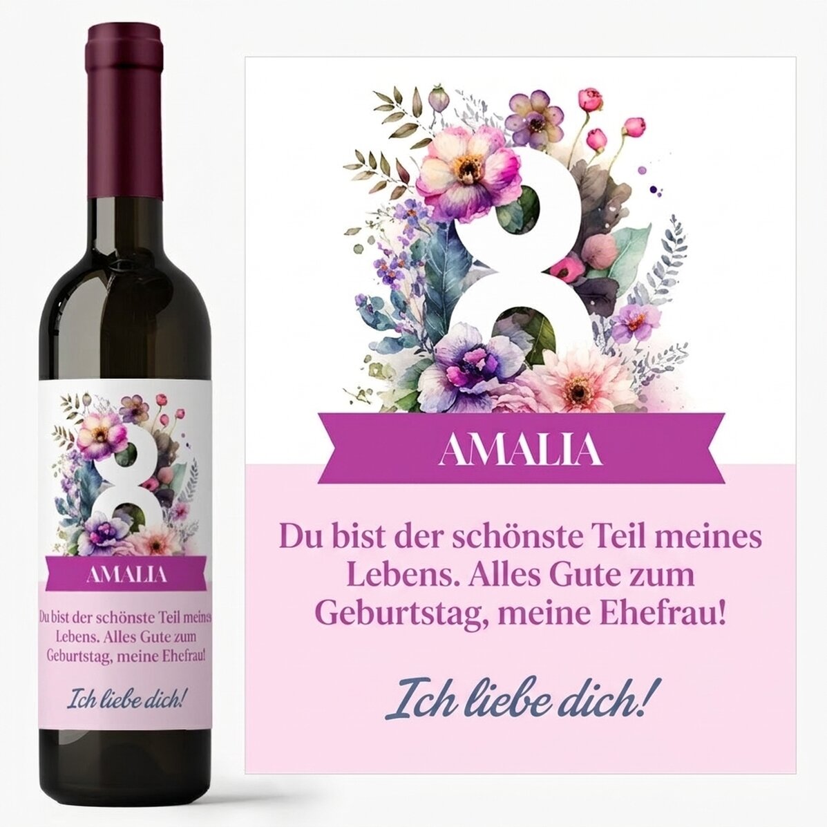 Wein mit persönlicher Botschaft – 8. März