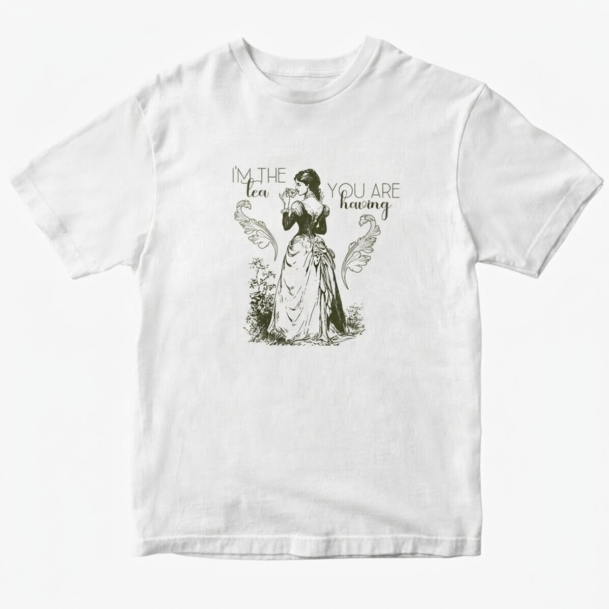 Personalisiertes Baumwoll-T-Shirt mit Aufdruck – „I