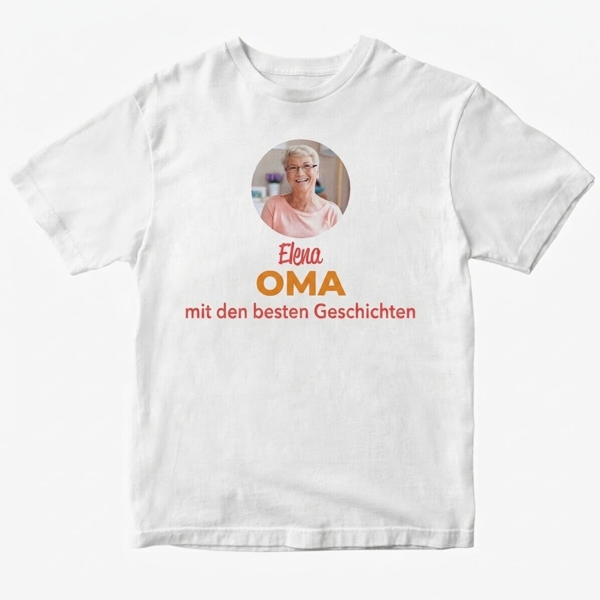Bedrucktes Baumwoll-T-Shirt – Oma