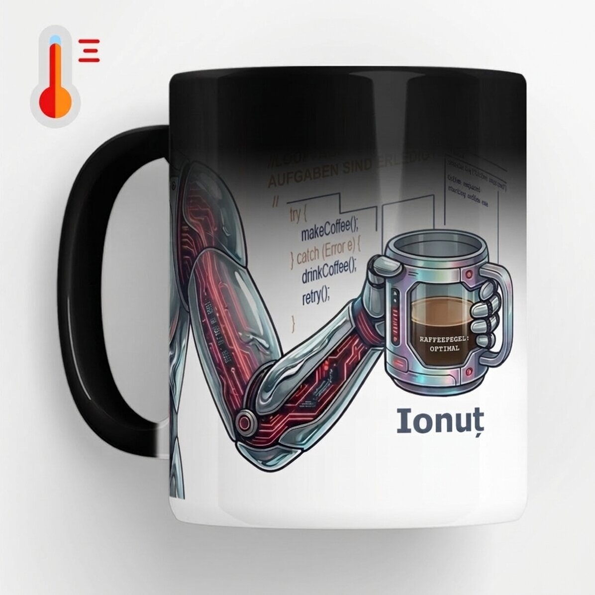 Personalisierte Zaubertasse mit Text – Programmierer