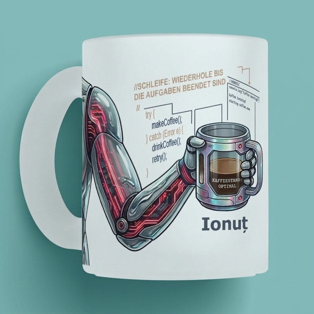 Personalisierte Tasse mit Text – Terminplaner