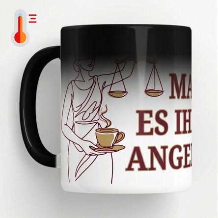 Personalisierte Zaubertasse mit Text für Rechtsanwälte