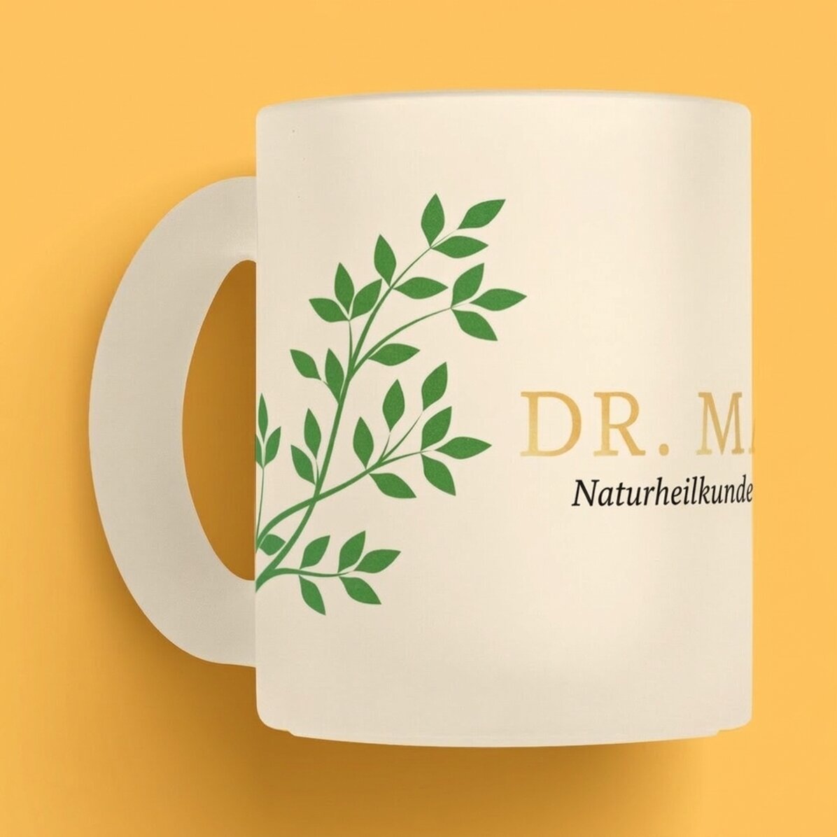 Personalisierte Tasse mit Text – Golden Doctor
