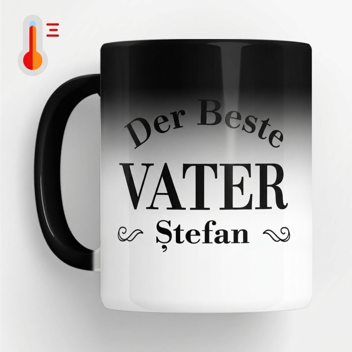 Personalisierte Zaubertasse mit Aufdruck – Der beste Papa