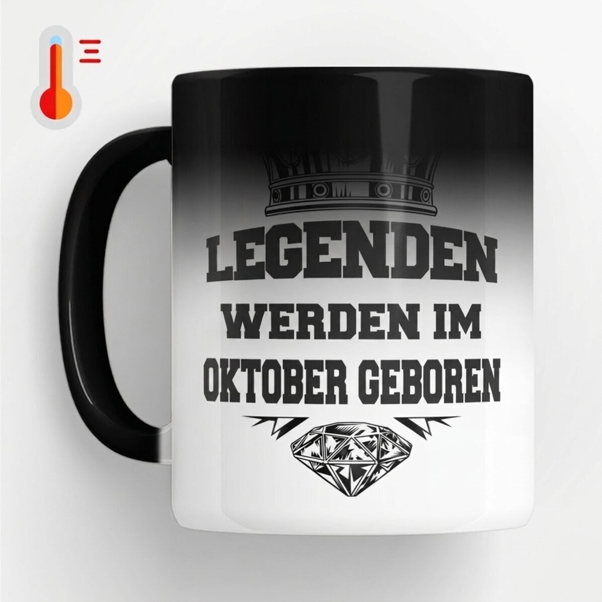 Personalisierte Zaubertasse mit Text – Legenden entstehen in…