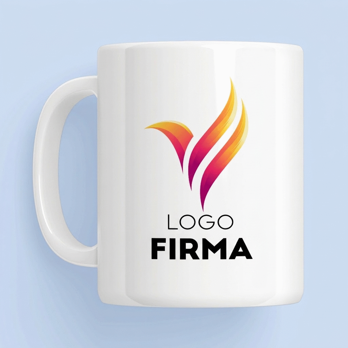 Personalisierte Tasse mit Logo und Namen