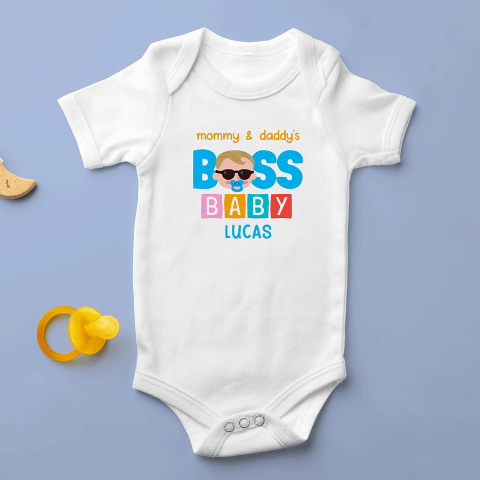Personalisierter Baby-Body mit Aufdruck – Cool Baby