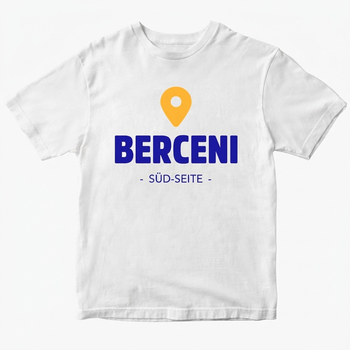 Personalisiertes Baumwoll-T-Shirt mit dem Namen deines Stadtteils
