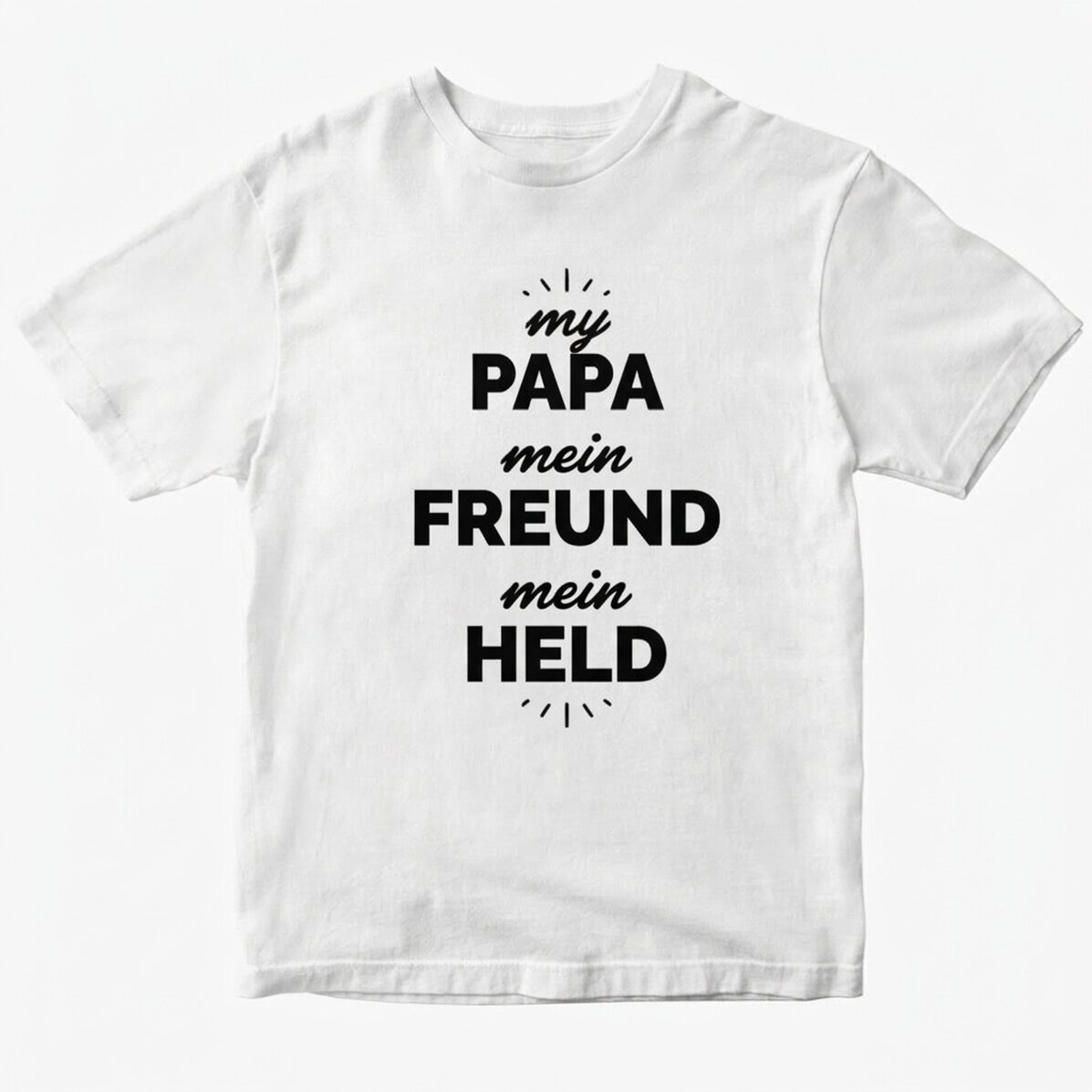 Personalisiertes Baumwoll-T-Shirt mit Aufdruck – My person