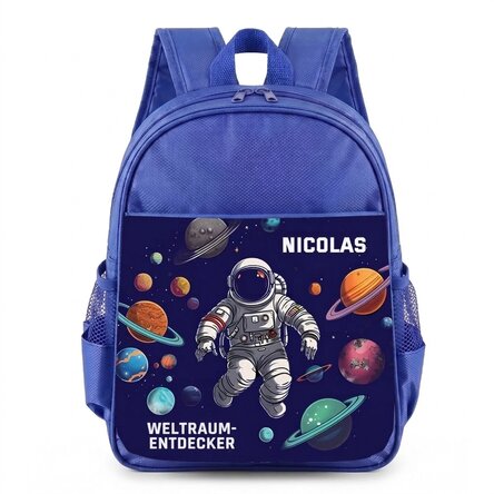 Personalisierter Schulranzen mit Schriftzug – Astronaut