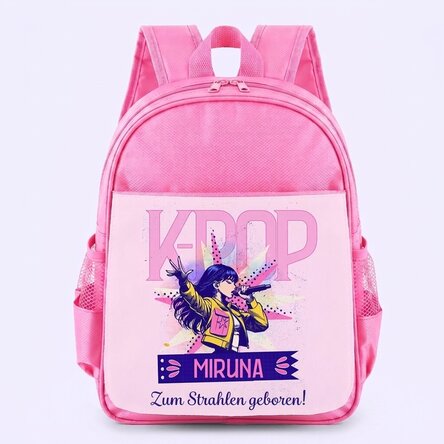 Personalisierter Schulranzen mit Text – Kpop