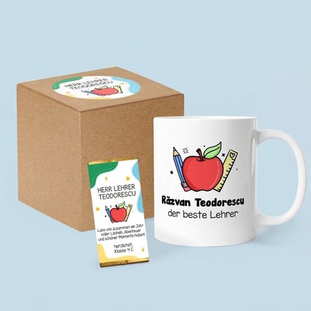 Personalisiertes Geschenkset zum Schuljahresbeginn – Lehrer/Lehrerinnen